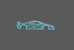 McLaren - P1 GTR Wall Art 3d model