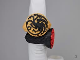 House Targaryen Ring Signet - Game of Thrones 3d model