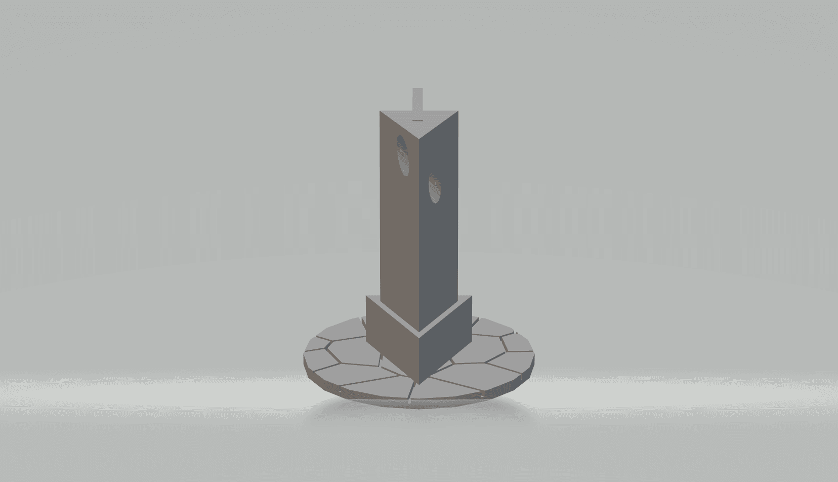 FHW:Concept pillar 50's right side view (BoD) 3d model