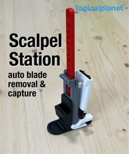 Scalpel Station Widget - with Auto Blade Removal and Capture 3d model