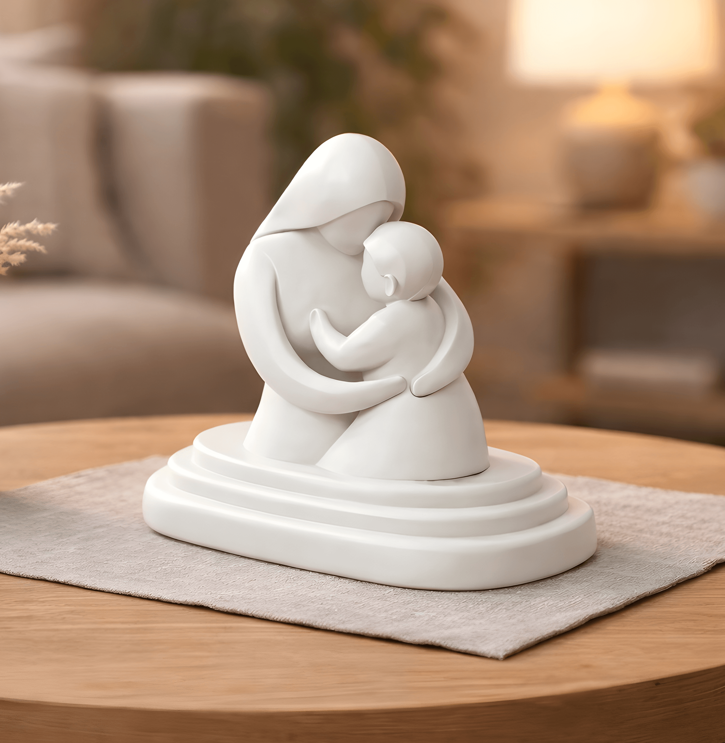 Mother's Day Sculpture STL | Mom And Child | Mother's Day Gift 3d model