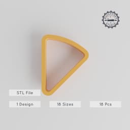 Sector Shape Cutter Set, 18 Sizes, Perfect for Cookies, Fondant & Clay, Pie Slice, Graph Segment, Chart Fragment STL Files PRODUCT_108 3d model