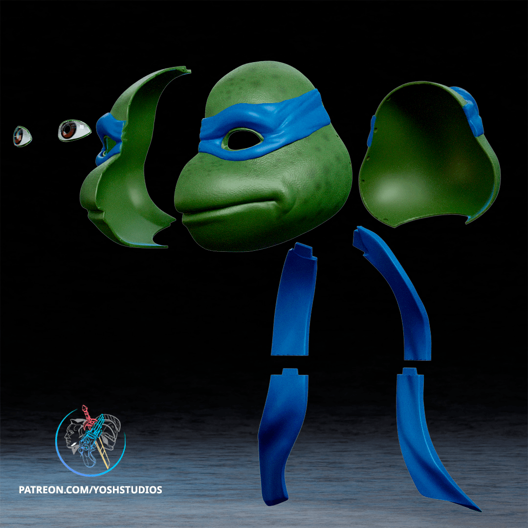 Turtle Helmet Bundle 3D Printer STL File 3d model
