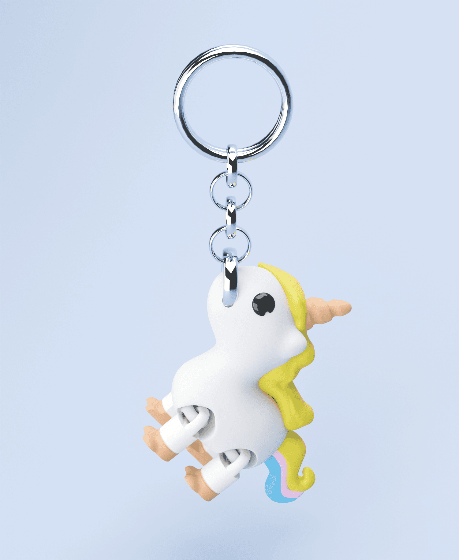 Flexi 3D Unicorn Keychain (Limited Time Free) 3d model