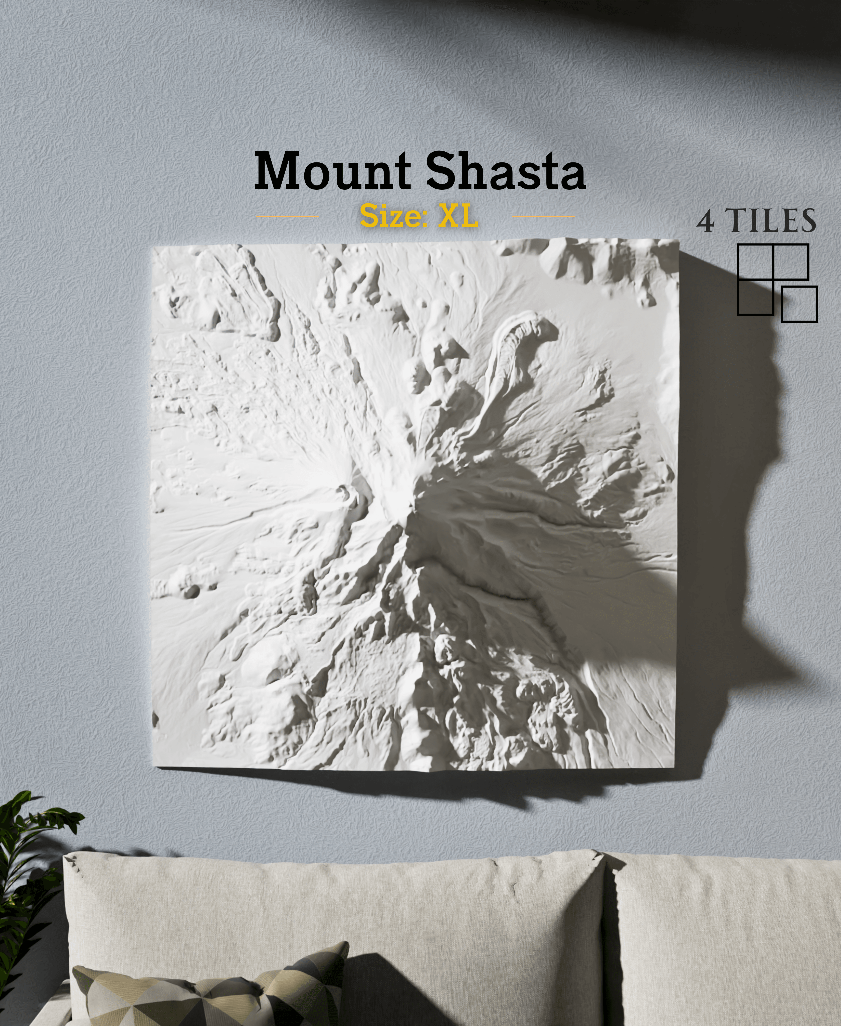 Mount Shasta 3d model