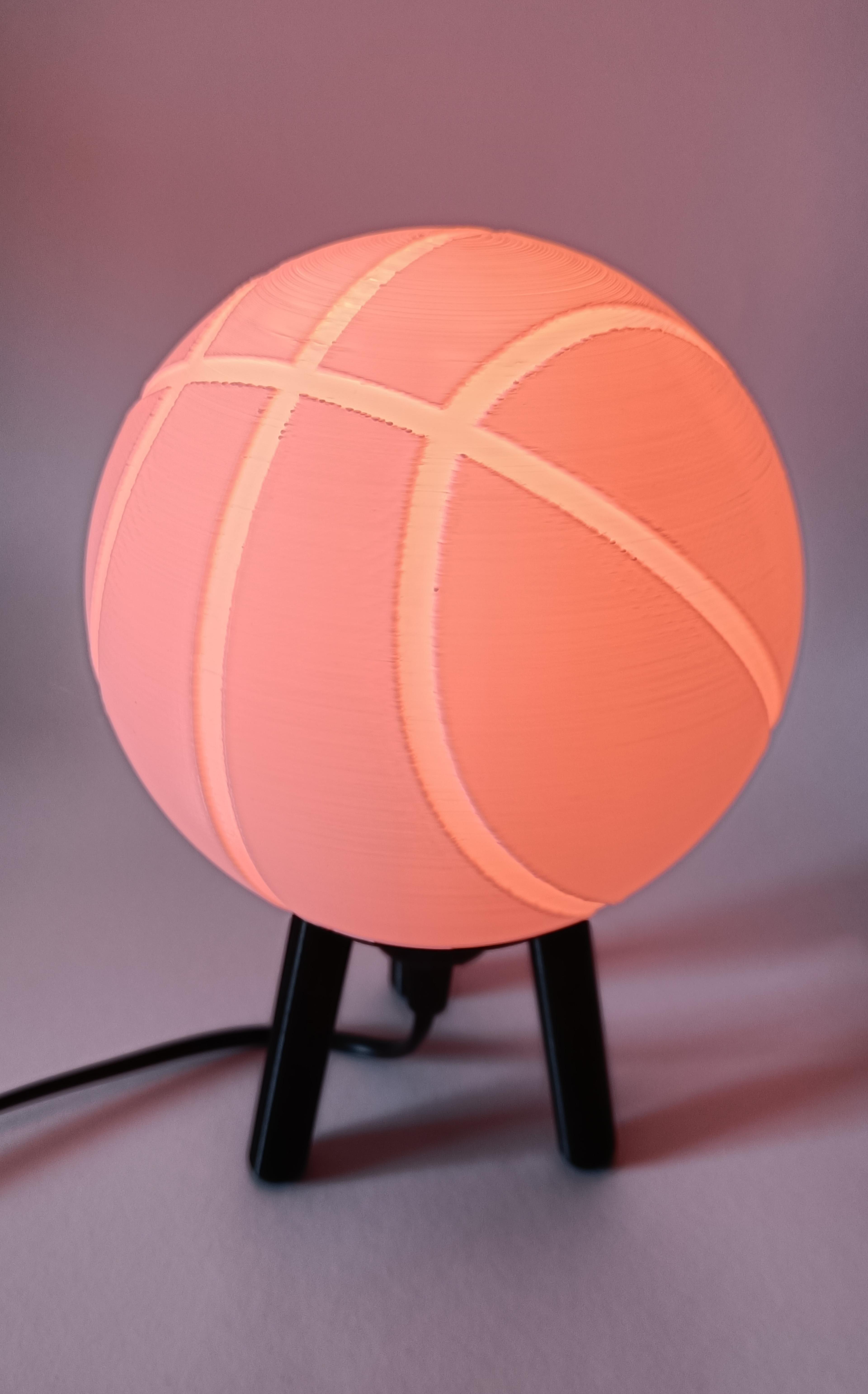 Hybrid Hanging/Desk Basketball Lamp 3d model