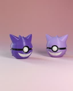 Gengar Ball Fidget Clicker Keychain 3d model