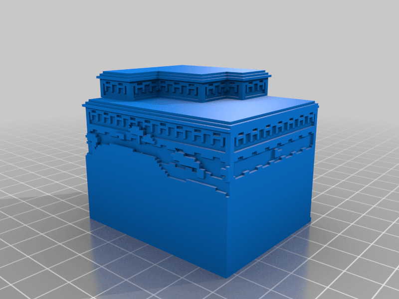 Minecraft mansion 3d model