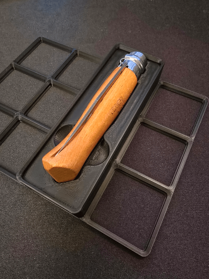 Gridfinity - Opinel #8 Knife - 3x1 Grid 3d model