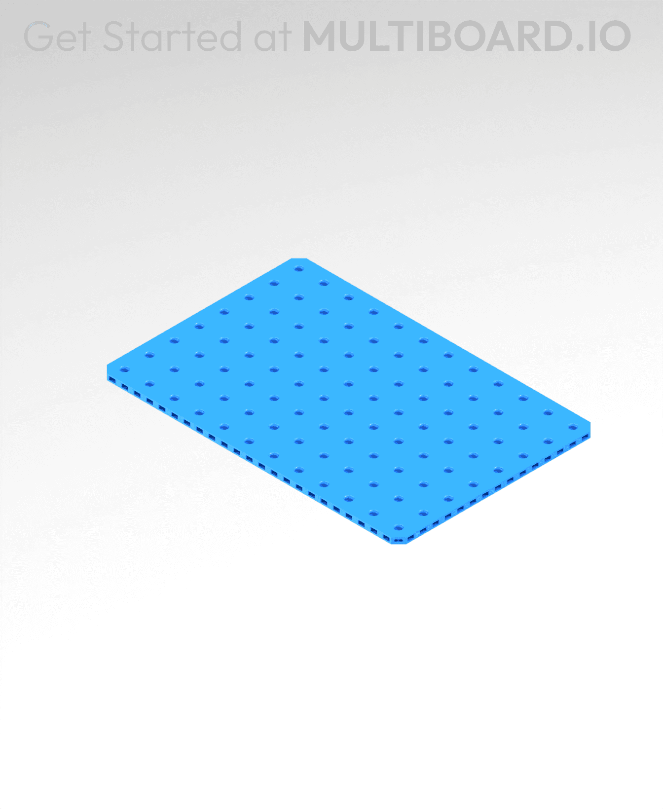 8x12 MU - Small Thread Offset MU - MultiBoard Plate 3d model