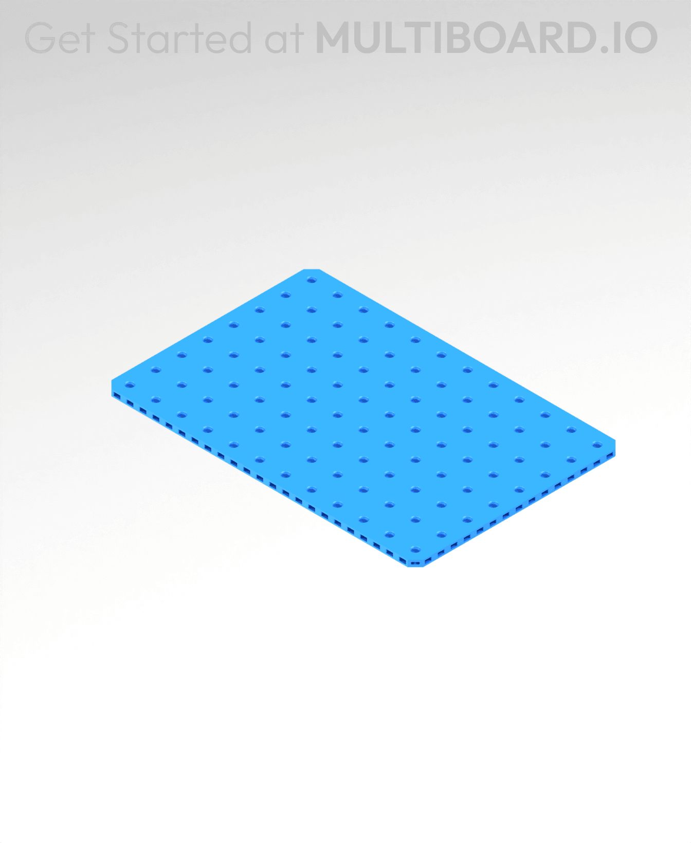 8x12 MU - Small Thread Offset MU - MultiBoard Plate 3d model