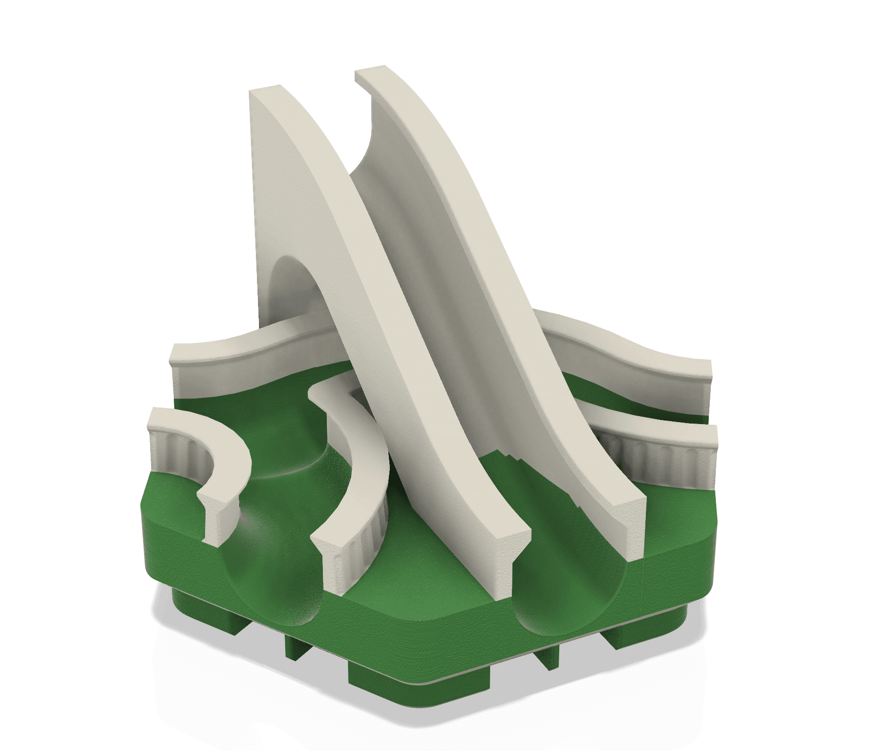 Hextraction - Aqueduct Ramp with Roman column sideguards 3d model