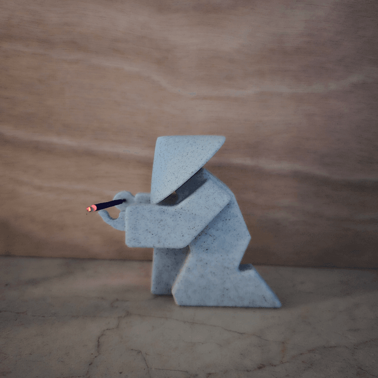 Samurai incense holder 3d model