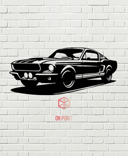 FORD MUSTANG VINTAGE - 2D WALL ART #1 3d model
