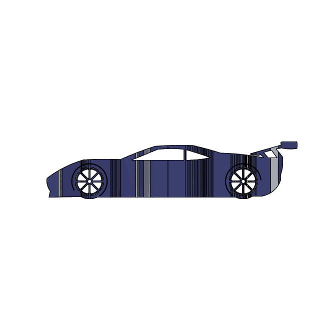 Ford GT 2019 3D Car Flip Art Desk Display 3d model