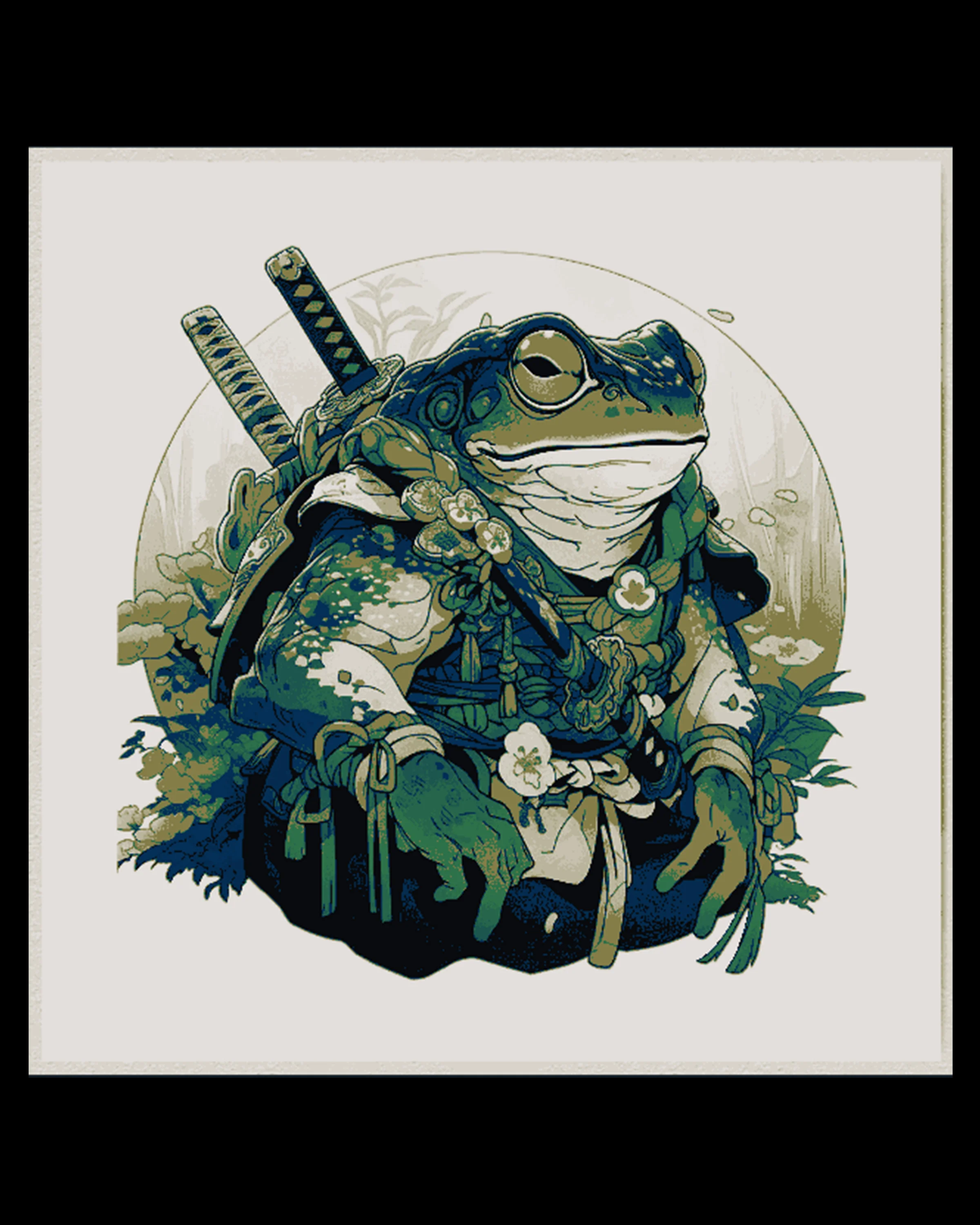 Fantasy depiction of Sir Samurai Toad - Dressed for war 3d model