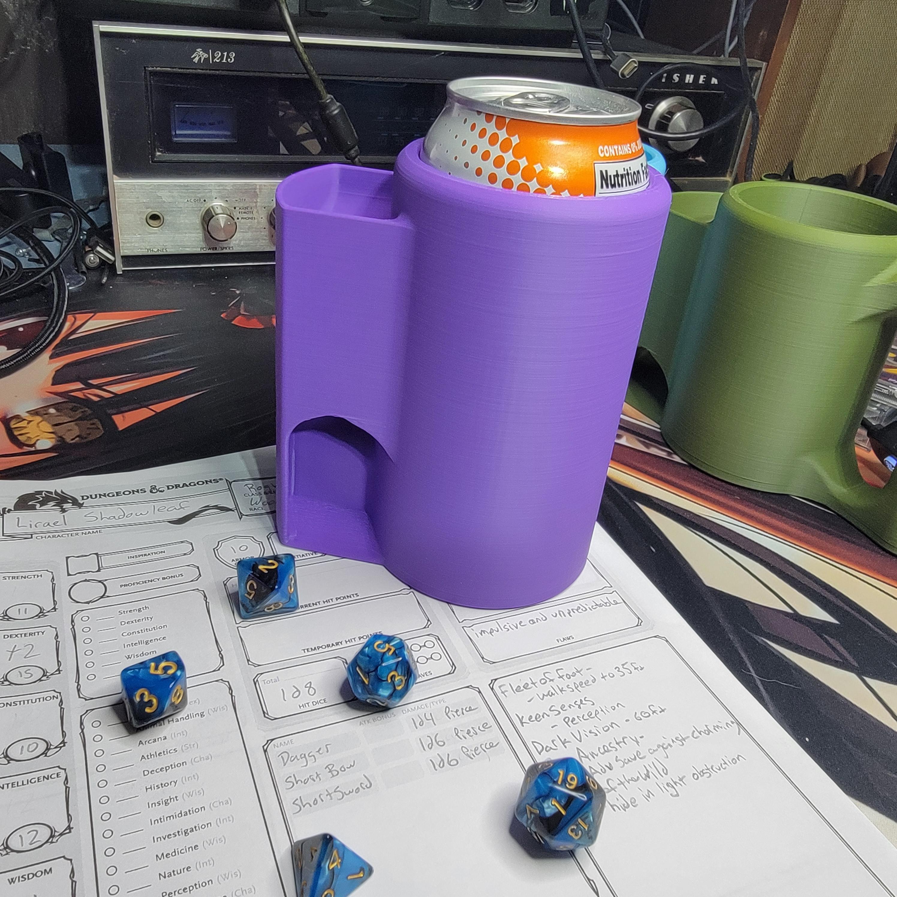 16oz Dice Tower Can Cup 3d model