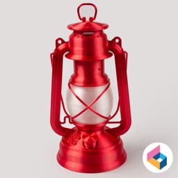 Oil lamp style LED candle light 3d model