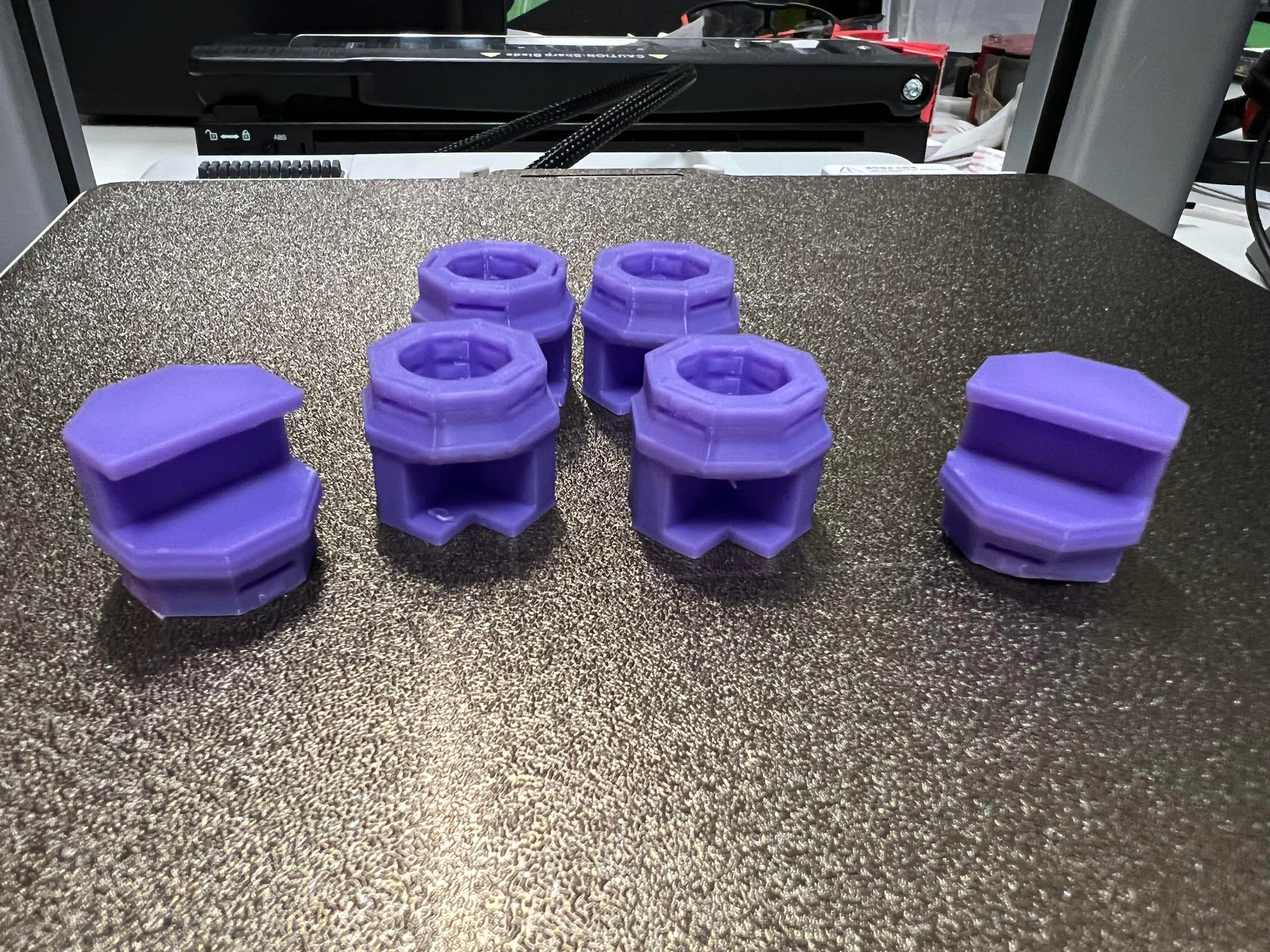 Multiboard Corner and Side Mounting Snaps 3d model