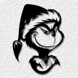 The Grinch who Stole Christmas wall art Dr Suess decor fanart 3d model