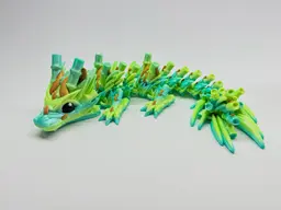 Cute little baby bamboo dragon 3d model