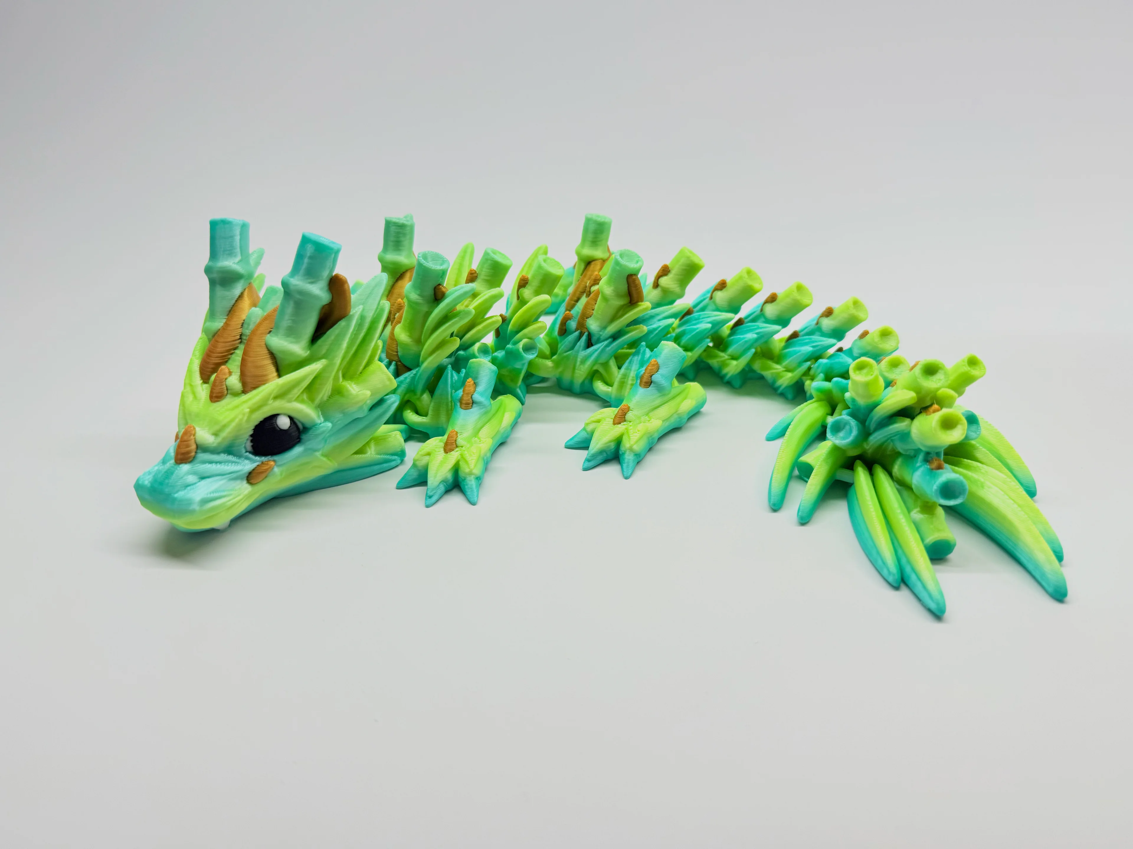 Cute little baby bamboo dragon