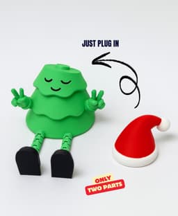 PEACE CHRISTMAS TREE / 3D PRINTABLE HOLIDAY BUDDY / ARTICULATED TOY / CHRISTMAS DECOR / HOMEDECOR 3d model