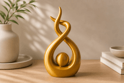 Abstract Couple Sculpture STL | Modern Love Decor 3D Print | Minimalist Embrace Statue | Romantic Ho 3d model