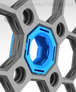 Raised Multiboard Snap 3d model
