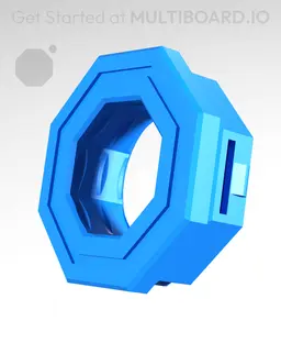 Raised Multiboard Snap 3d model