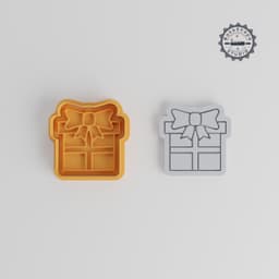 Gift Box Cutter & Stamp Set, 6-Piece, S/M/L, Cookie & Fondant Designs, Perfect for Celebration & Holiday Baking PRODUCT_4880 3d model