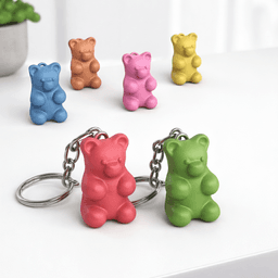 Gummy Bear Keychain | Candy-Style Playful Bear Keyring for Gifts 3d model