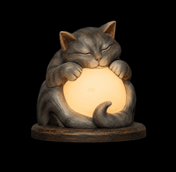 Sleeping Cat Orb Lamp 3d model