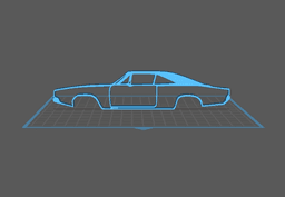 Dodge - Charger Wall Art 3d model