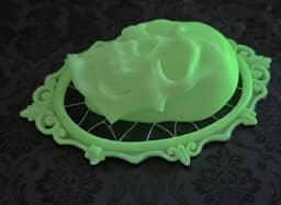 Halloween Skull Cameo-Type Wall Decoration 3d model