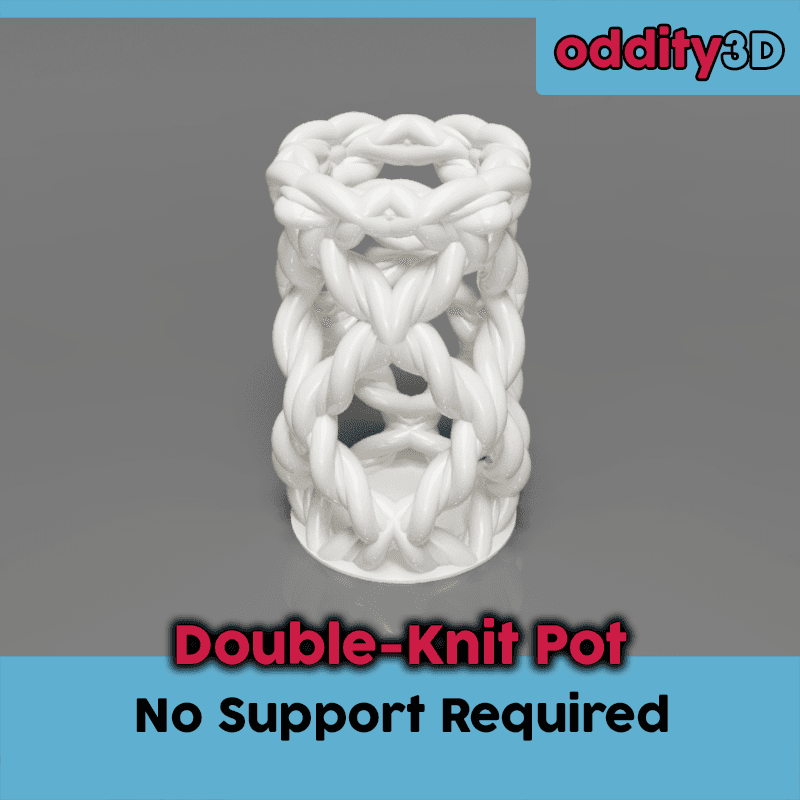 Double Knit Pot 3d model