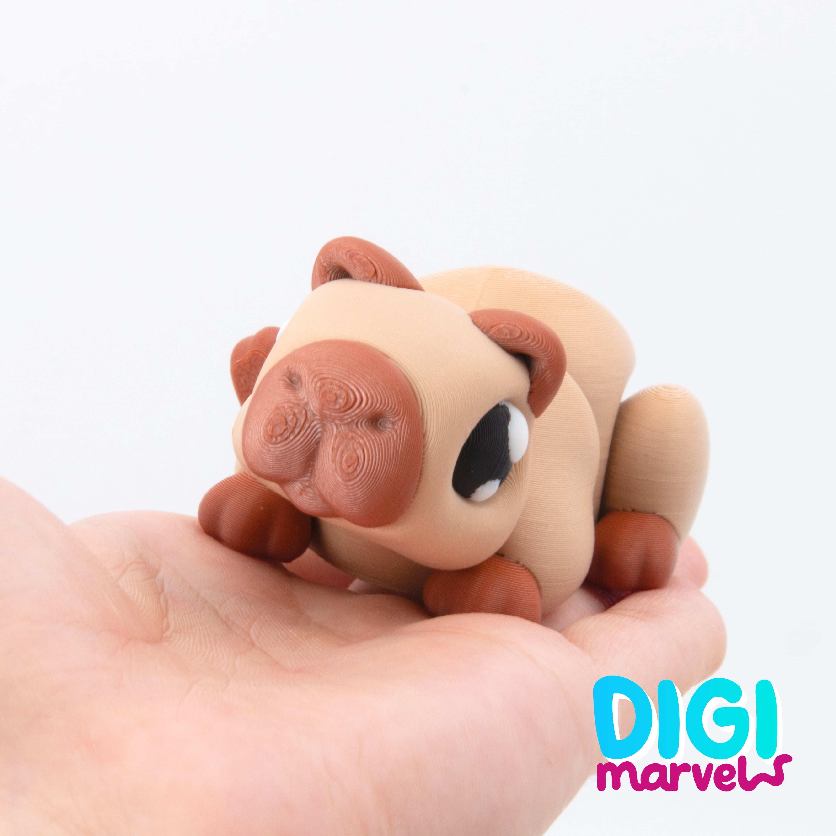 Capybara Flexi + Keychain 3d model