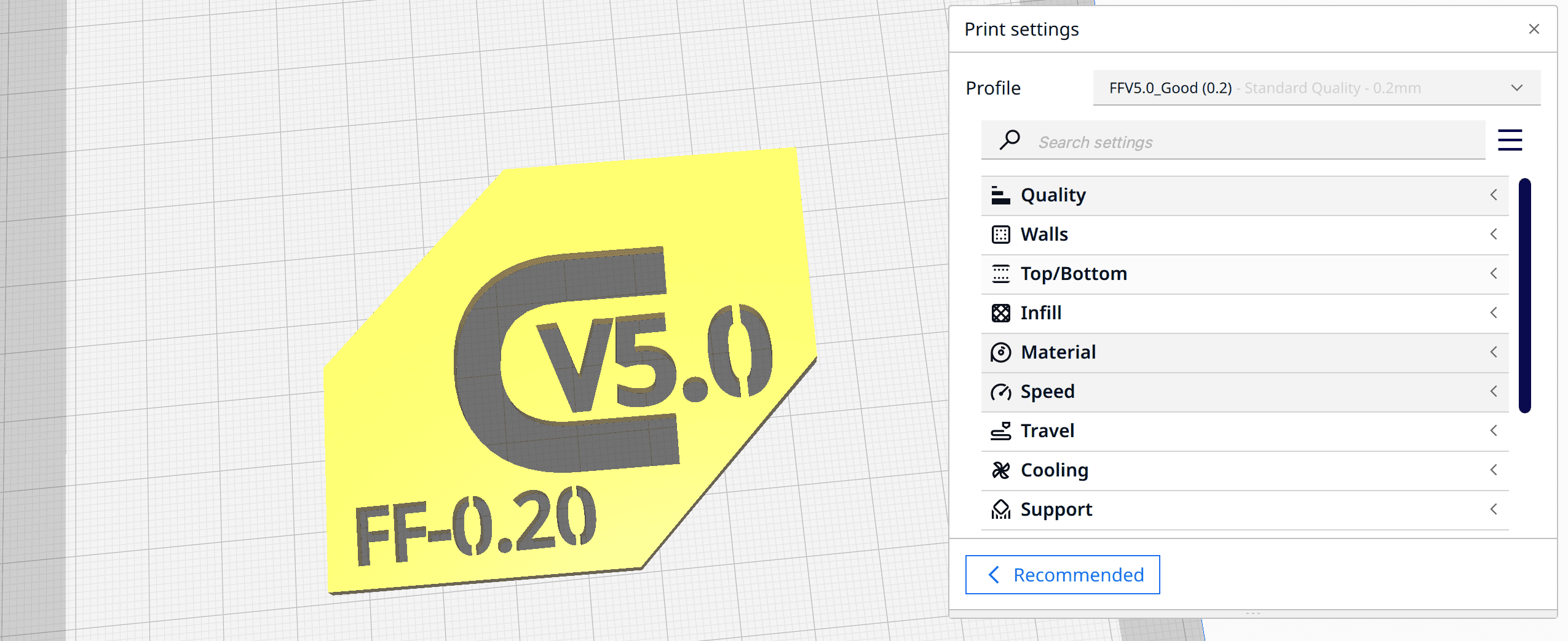 Cura V5.0 Good (0.20) Profile from Filament Friday 3d model