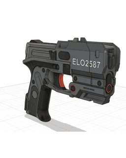 Futuristic Laser Pistol – Inspired by StarCitizen 3d model