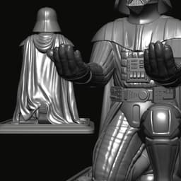 Kneeling Darth Vader Pen Holder 3d model