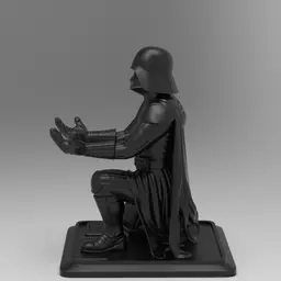 Kneeling Darth Vader Pen Holder 3d model