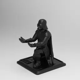 Kneeling Darth Vader Pen Holder 3d model