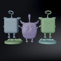 Mokey Mokey / Yugioh | Yu-Gi-Oh / 3 different versions / faces 3d model