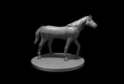 Riding Horse - Riding Horse - 3d model render - D&D