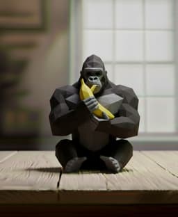 gorilla lowpoly 3d model