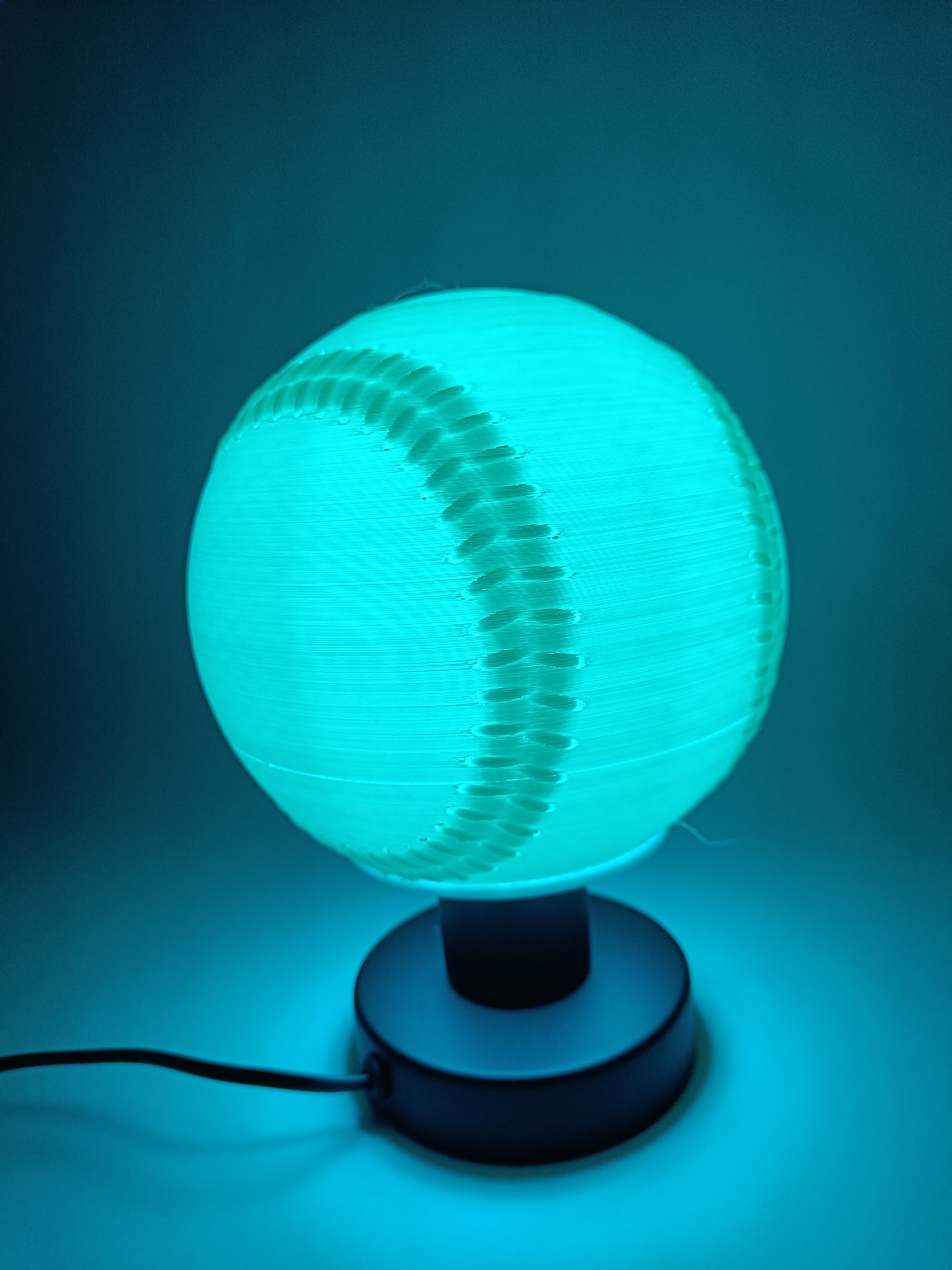 Baseball Desk Lamp 3d model