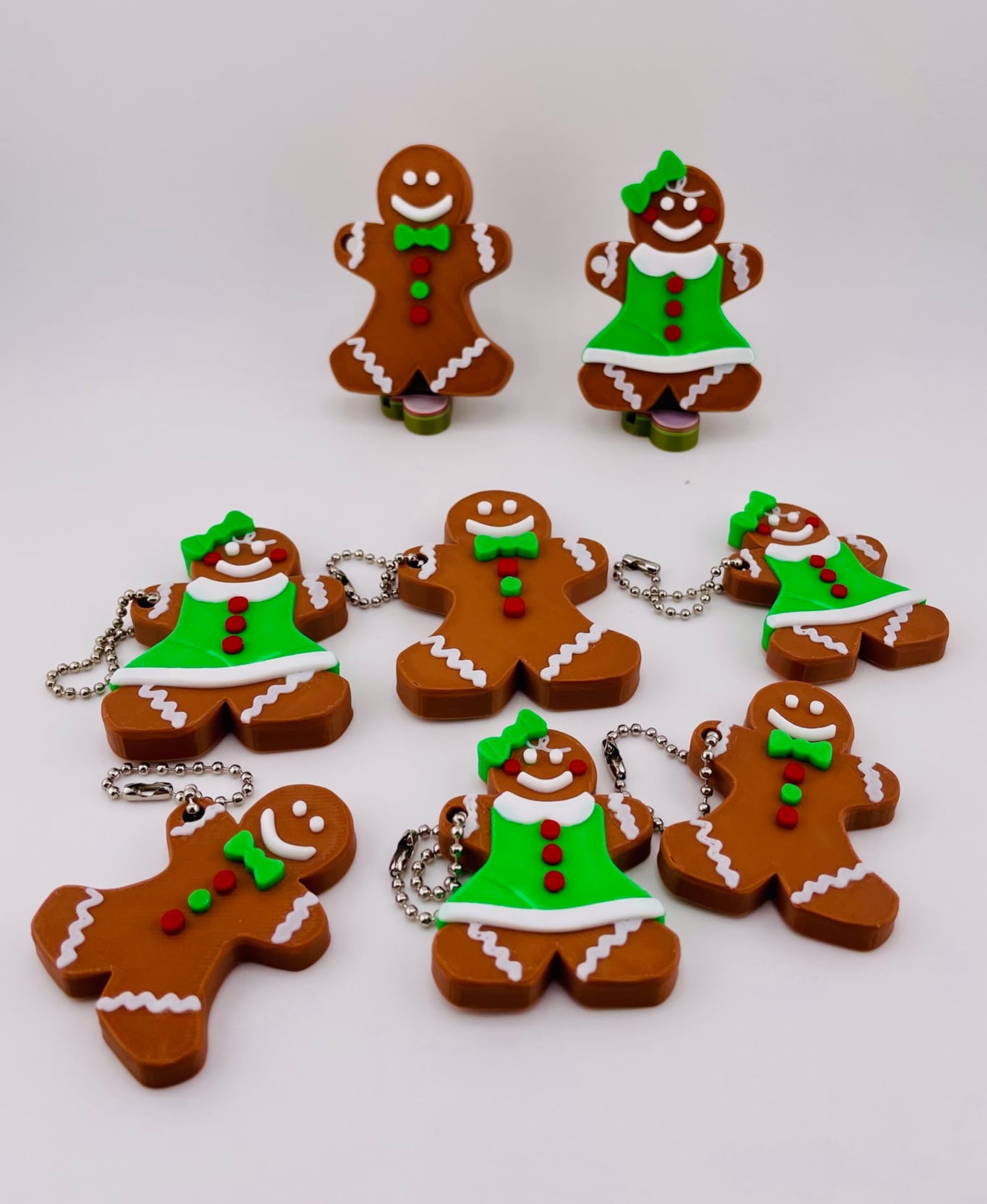 Gingerbread People Set 3d model