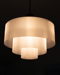 3 Tier Pendant // Cylinder Lenticular 300mm 3d model