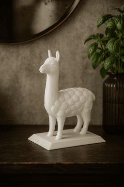 Llama Luce Cozy Boho Animal Sculpture 3d model