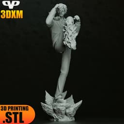 Sanji STL for 3D Printing ChibiSTL 3DXM 3d model